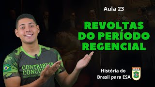 FARROUPILHA SABINADA REVOLTA DOS MALÊS CABANAGEM E BALAIADA em 10 minutos  Aula 23 de Hist pESA [upl. by Irovi]