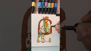 Prana Art Supplies Using Winsor and Newton promarkers to make a drawing [upl. by Lepp]