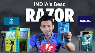 GILLETTE Mach 3 vs Bombay shaving company Sensi Smart 3  Indias Best Razor [upl. by Assirak41]