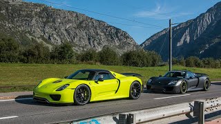 x2 Porsche 918 Spyder Weissach Package  Drag Race Accelerations Overview and more [upl. by Romine]