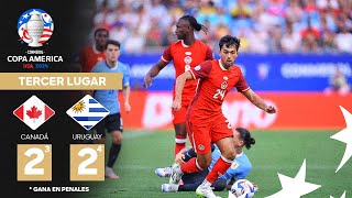 Copa América 2024  Canadá 2 3  4 2 Uruguay  Tercer Lugar [upl. by Irmine546]