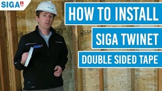 How to Install SIGA Twinet Double Sided Tape [upl. by Nodearb]