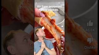 EASIEST Air Fryer Pizza Pockets shorts food cooking [upl. by Gambrill221]