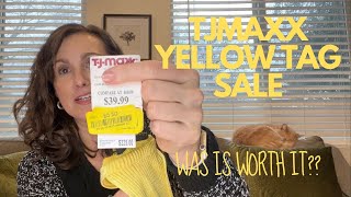 Is the TJ Maxx Yellow Tag Sale Worth It [upl. by Behl]