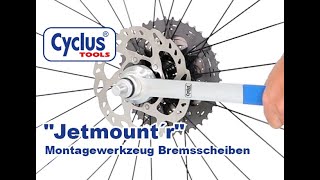 CYCLUS TOOLS® Montagewerkzeug Bremsscheibe quotJetmountrquot [upl. by Rocco459]