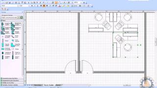 MS VISIO Aula 22  Como criar uma PLANTA BAIXA de Layout de Escritório wwwprofessorramoscom [upl. by Nillor]