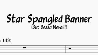 star spangled banner but its bossa nova 🎆🎇4TH JULY SPECIAL 🦅🗽 [upl. by Tepper]