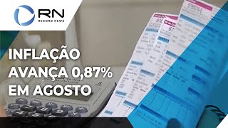 Inflação avança 087 em agosto maior alta para o mês em 21 anos [upl. by Anovahs]