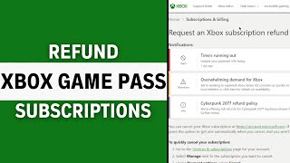 How To Refund Xbox Game Pass Subscription 2024 [upl. by Iddet39]