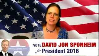 Sarah Hart on David Jon Sponheim for President Show 1435 [upl. by Jobe]