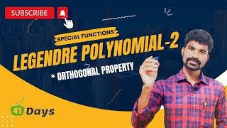 Special functions  Legendre Polynomial  Orthogonal property and Recurrence Relations [upl. by Ataymik]