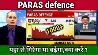 PARAS DEFENCE AND SPACE TECHNOLOGIES SHARE LTD LATEST NEWS PARAS DEFENCE COMPLETE ANALYSIS  TARGET [upl. by Woodhead666]