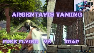 Argentavis Taming  Free Flying vs Trap [upl. by Alvira]