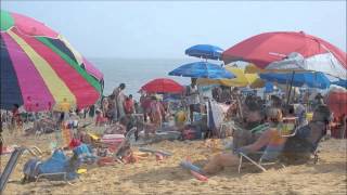 Rehoboth Beach Delaware  One Entire Day on the Beach USA  July 2012 [upl. by Esihcoc917]