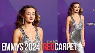 Ella Purnell’s Stunning Silver Gown at the 2024 Emmys  Emmys 2024 Red Carpet [upl. by Zoie]