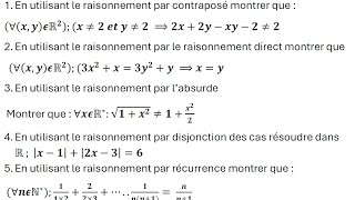 Notions de logique  contrôle 1  tous les raisonnements [upl. by Nelson]