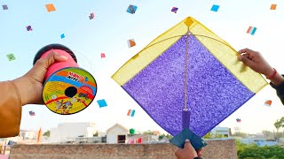 Original Mono Kite Manjha Review • Flying Big Kites • Patangbazi • Mono Kite VS Mono Kite Manjha [upl. by Zebulon]