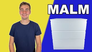 UPDATED  MALM 3 Drawer Chest IKEA Tutorial [upl. by Esiuqram]