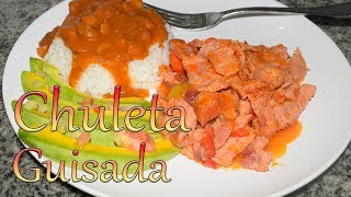 Chuletas Guisadas Forma Fácil  Cocinando con Yolanda [upl. by Skippie]