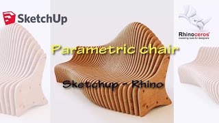 CREATING PARAMETRIC CHAIR ✅ SKETCHUP amp RHINO [upl. by Katushka840]