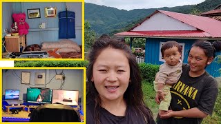 Our Room Tour with quotSano Dimaquot हाम्रो कोठा को भ्रमण  Village life vlog  Samita Rai  Kedar Rai [upl. by Naujal]