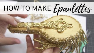 How to Make Epaulettes  DIY  NO SEW Shoulder Epaulet [upl. by Ainwat555]