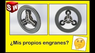 Diseño de engranes rectos en Solidworks 2017  Diego Gaona [upl. by Darryl]