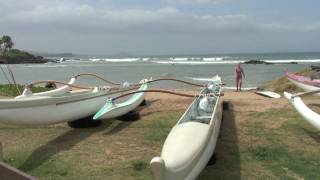 Surfing at Famous Cove Park in Kihei Maui HD [upl. by Enyrhtak337]