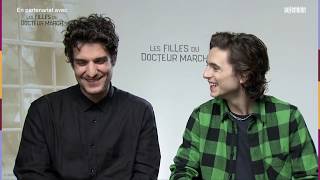 Timothée Chalamet amp Louis Garrel interview in French with EN subs [upl. by Krauss]