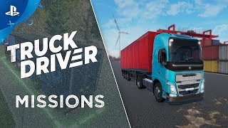 TRUCK DRIVER PS4 ON THE ROAD  EP2 GAMEPLAY  PLAYTHROUGH [upl. by Sivrat]