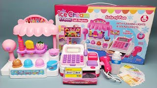 Cute Pink IceCream Store Cash Register Satisfying with Unboxing Compilation Toys ASMR [upl. by Levan23]