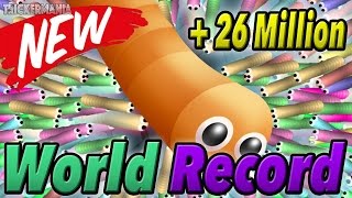 SLITHERIO WORLD RECORD 26280495  LONGEST SLITHER SNAKE [upl. by Doble]