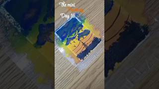 The mini painting day 16🦋art paintaing minipainting youtubeshorts viralvideo paintigs [upl. by Itak]