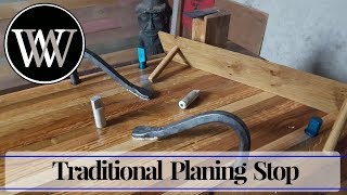 How to Make a Planing Stop for The Wood By Wright Hand Tool Bench [upl. by Aerdnak]