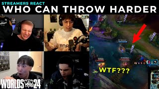 Streamers react the BIGGEST THROW in Worlds 2024 [upl. by Ajaj396]