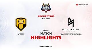 AP Bren vs Blacklist International HIGHLIGHTS MPL PH S13  BLCK VS APBR ESPORTSTVPH [upl. by Enened]