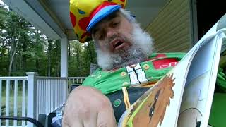 fat wheelchair bound guy in an elf shirt reading a book [upl. by Mauldon78]