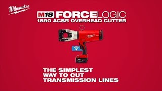 Milwaukee® M18™ FORCE LOGIC™ 1590 ACSR Cable Cutter [upl. by Ezara336]