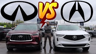 2024 Acura MDX vs 2024 Infiniti QX60 Which Luxury SUV Is Best [upl. by Ramhaj799]