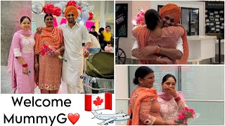 Welcome To Canada MummyG🇨🇦❤️  navhappy Bhullar [upl. by Asiek]