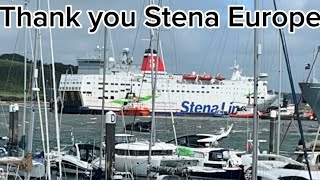 Thank you Stena Europe last goodbye at Falmouth docks ￼ [upl. by Harp]