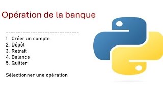 système de gestion des opérations de la banque 🏦python coding [upl. by Senzer]