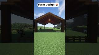 Minecraft farm design minecraft simplebuild minecraftbuildingtutorial minecraftbuildingguide [upl. by Claudianus296]