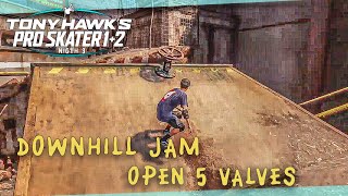 Tony Hawks Pro Skater 12 Open 5 Valves  Downhill Jam Map [upl. by Siobhan]