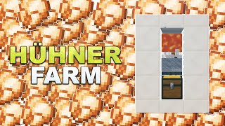 Minecraft  Einfache automatische HÜHNER Farm  Tutorial 117 [upl. by Shelli]