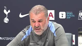 FULL PRESS CONFERENCE Including Embargoed Section Ange Postecoglou Tottenham v Everton [upl. by Yentroc]