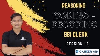 Coding Decoding For SBI Clerk Day 1 [upl. by Sej]