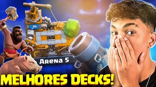 ESSES SÃO OS 2 MELHORES DECKS PARA ARENA 5 OFICINA DO CONSTRUTOR NO CLASH ROYALE [upl. by Debi]