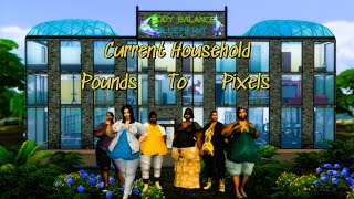 The Sims 4  Pounds To Pixels  Current Household sims4 thesims4 thesims4letsplay poundstopixels [upl. by Gaudet]