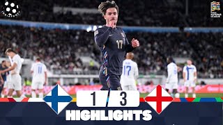 Finland vs England  13  Highlights  UEFA Nations League 202425  england vs finland [upl. by Hike474]